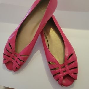 STUART WEITZMAN  peep toe flats